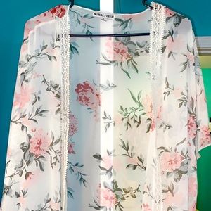 floral cardigan